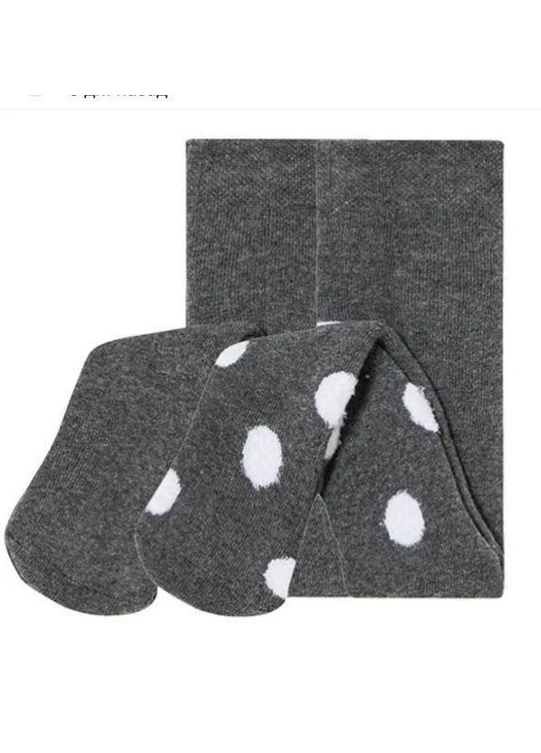 LUPILU Baby tights - dots (grey) , 2 pcs