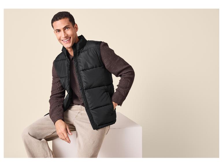 Men’s Quilted Vest - emsara men (Black)