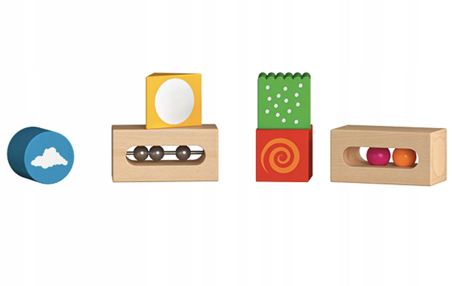 SENSORY BLOCKS WOODEN GAME PLAYTIVE 1+