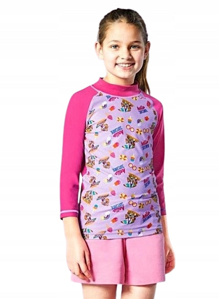 Children's Swim Shirt UV 50+ 3/4 Sleeve Rashguard (Paw Patrol)