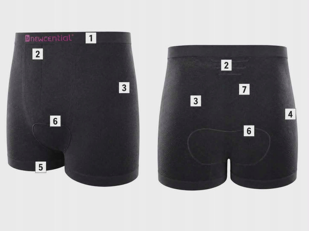 NEWCENTIAL WOMEN's Cycling Shorts, Black