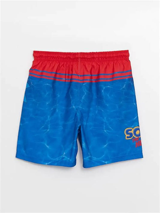 LCW Kids Sonic Printed Quick Drying Uv Protected Boys' Swim Shorts