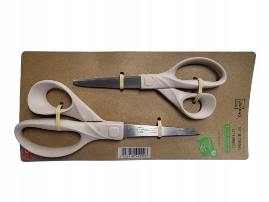 Livarno Home Scissor Set 2 Pieces Multifunctional Stainless Steel Beige