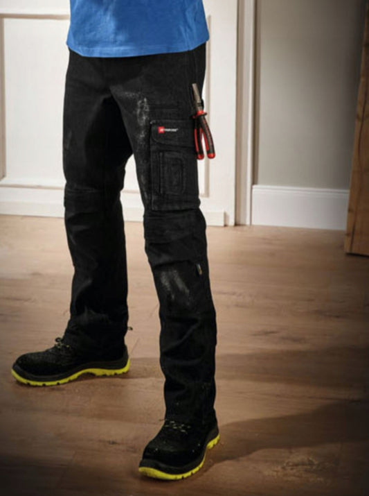 PARKSIDE PERFORMANCE Men's Denim Work Pants (Black)