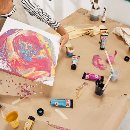 Crea Box Pouring Neon Acrylic Set of 4