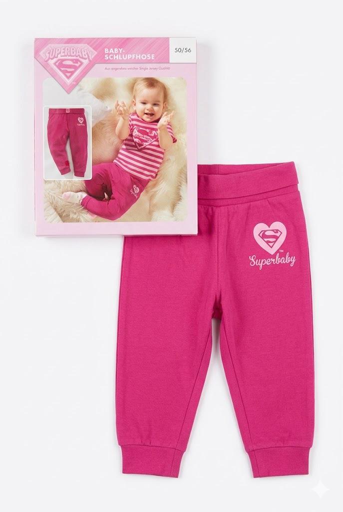 Baby Girls' DC Comics™ "Superbaby" Jogger Pants – Magenta Pink
