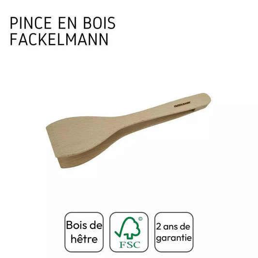 Fackelmann FSC wooden kitchen tongs 29.7 cm