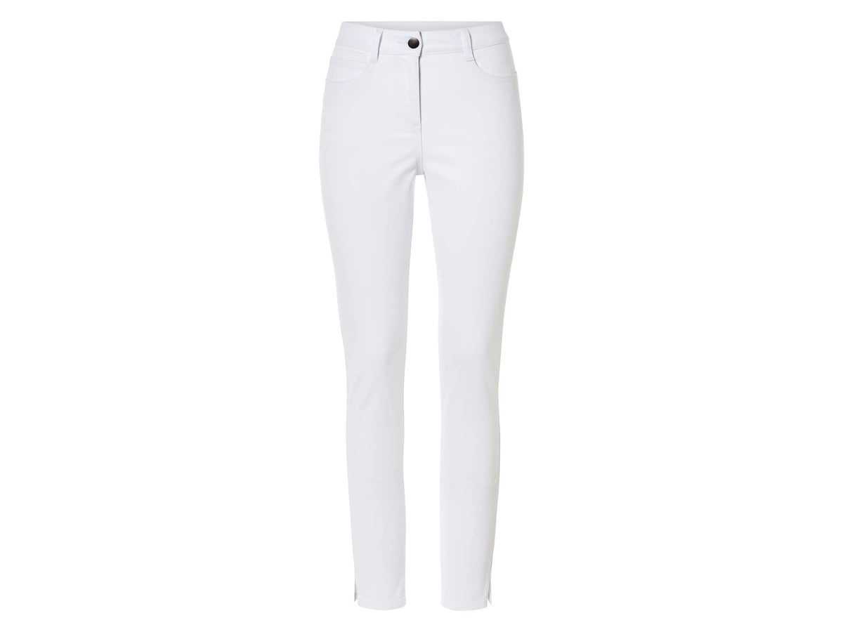 Women's work Pants, White, Skinny Fit
