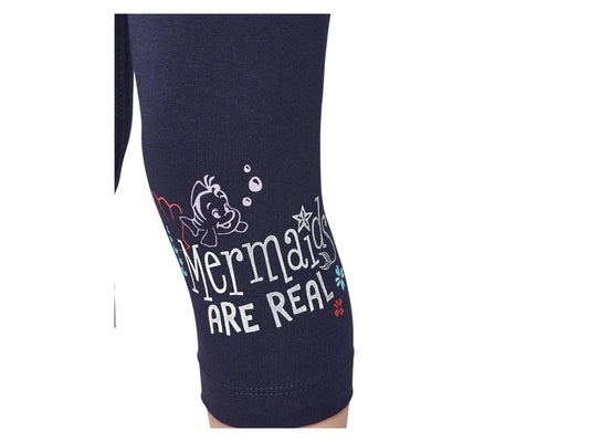 Girls' Capri Leggings, 2 Pieces (Mermaids)