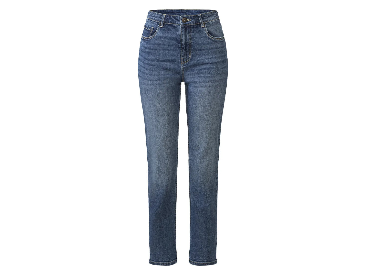 Straight fit jeans in a cotton blend