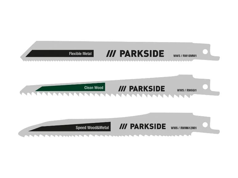 Set of 3 reciprocating saw blades PFSZ 3 B1, Universal