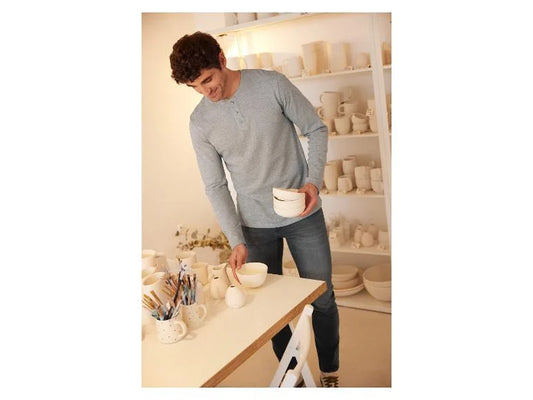 جينز رجالي "قَصَّة ضيقة" (رمادي داكن)