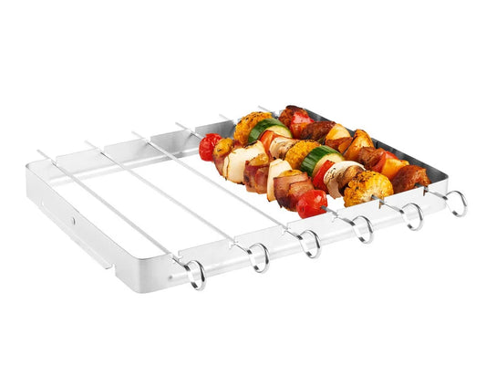 Stainless steel grill skewer set