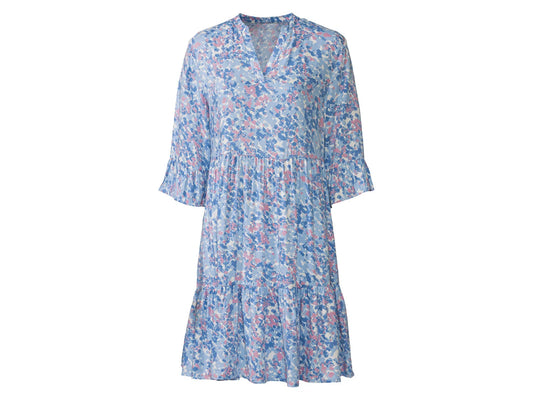 Ruffle Dress (Blue)