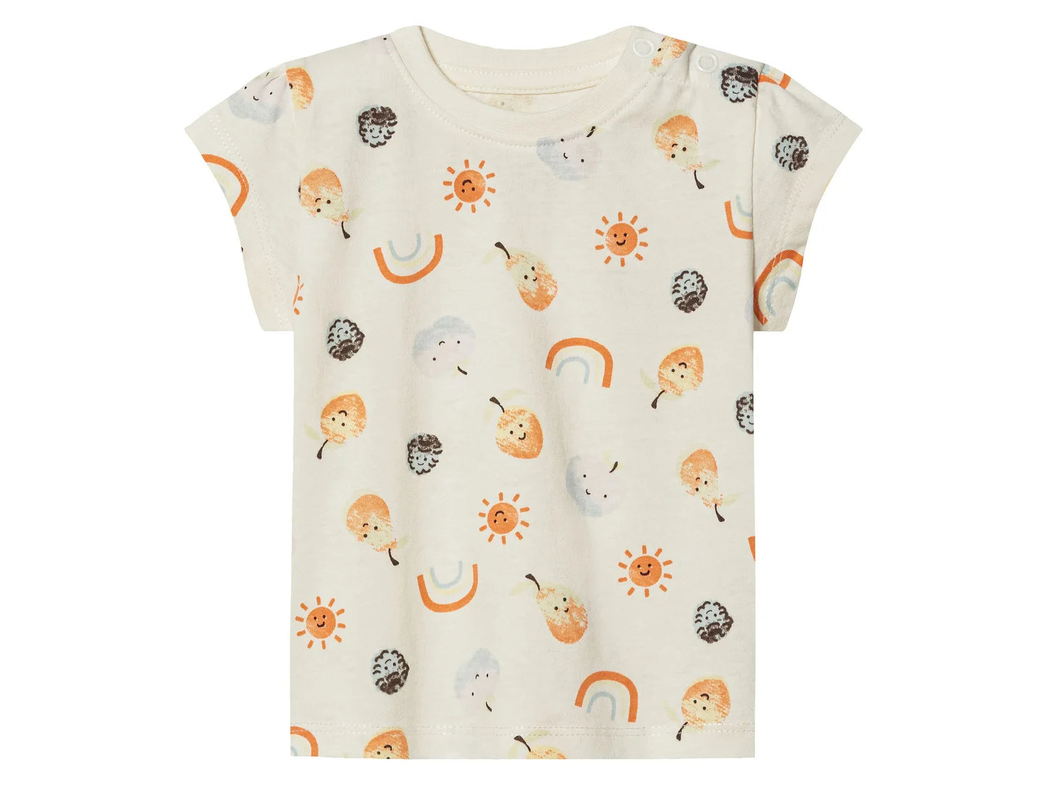Girls' T-shirts for babies, 2 pieces