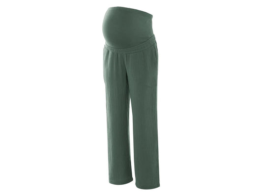 Women's muslin maternity pants (Green)