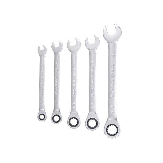 PARKSIDE® ratchet ring spanner set, 5-piece, made of chrome-vanadium steel