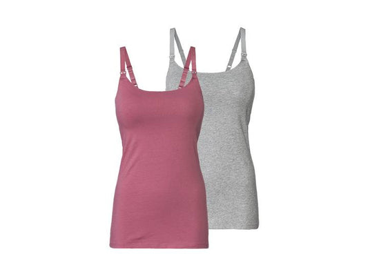 Pack of 2 Esmara Brand Cotton Breastfeeding Tops