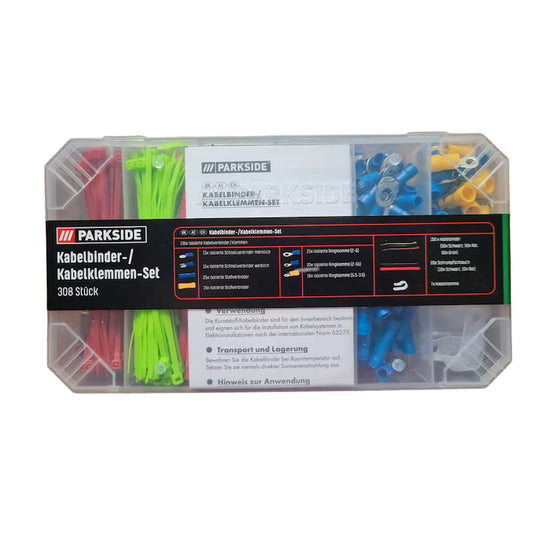 Parkside cable clamp set, 308 pieces