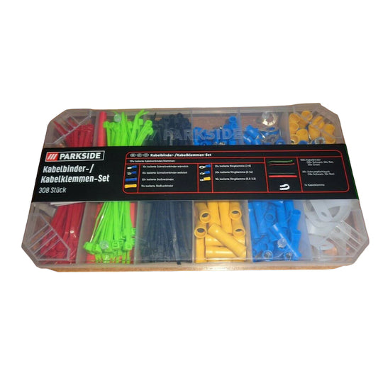 Parkside cable clamp set, 308 pieces