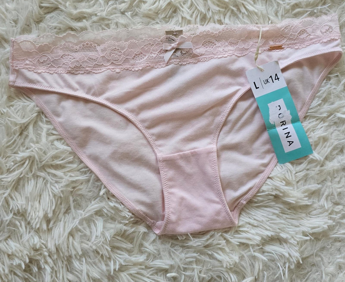 By Dorina Women’s Brief with lace (pink)