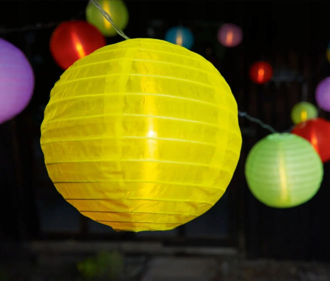 Summer LED Lamp Chain XXL - Colored - 15 Lanterns