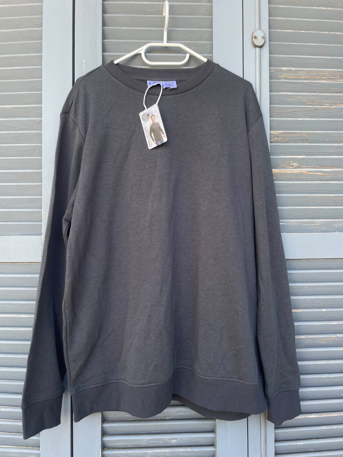 UP2Fashion Men’s Cotton Sweatshirt (Grey)