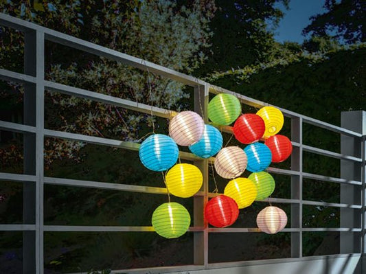 Summer LED Lamp Chain XXL - Colored - 15 Lanterns