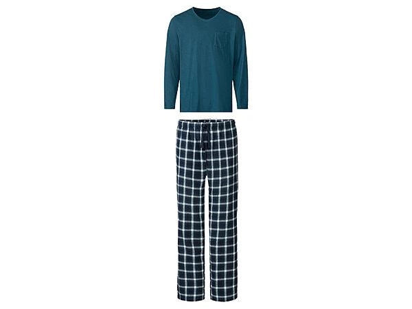LIVERGY Men’s Long Cotton Pajamas