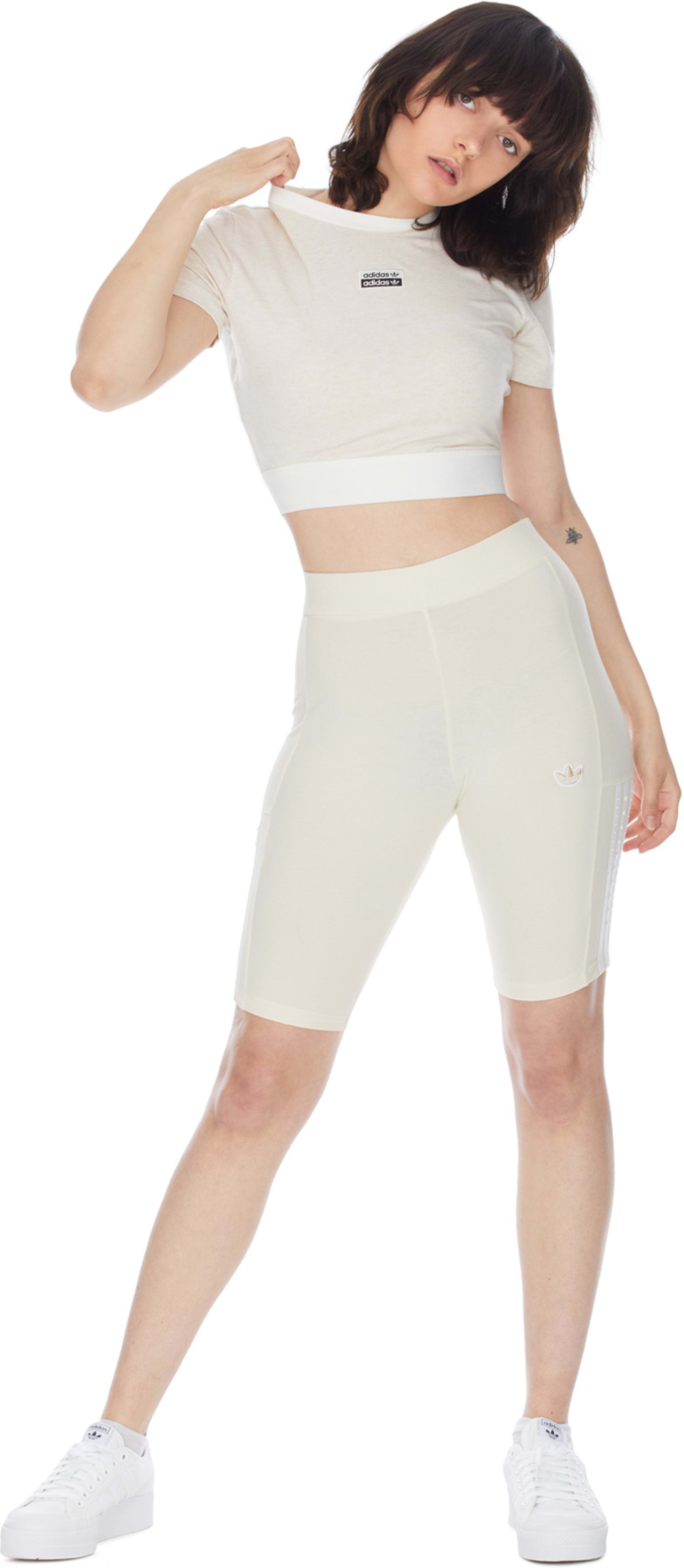 Adidas Originals White No-Dye Short Tights