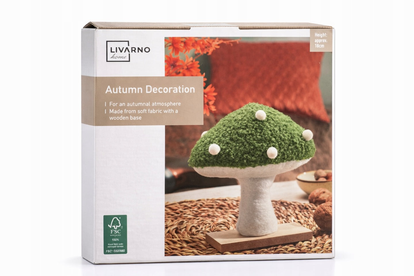 Livarno Home® Autumn Decorative Mushroom 18 cm