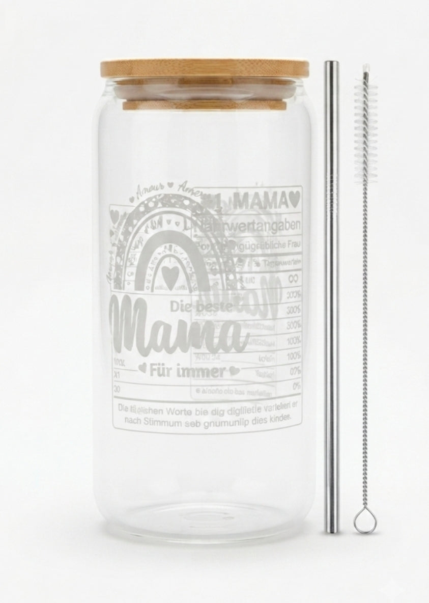 Glass Tumbler - German Text