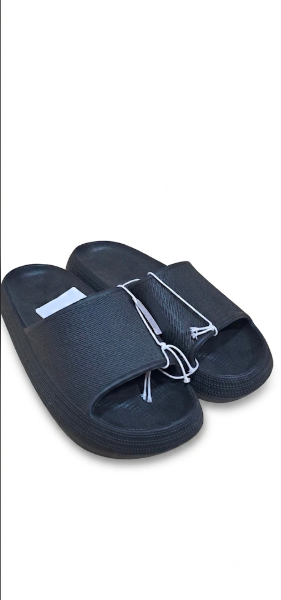 LIVERGY | Men's plain Slippers, Black