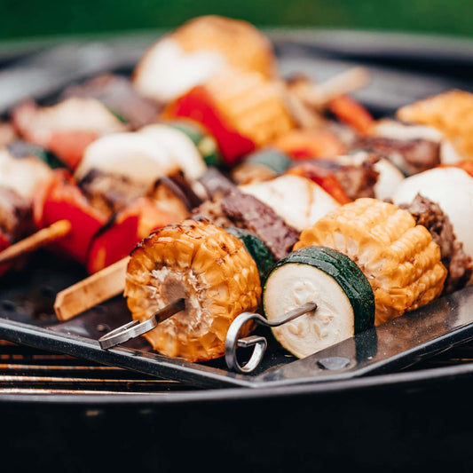 FMprofessional® Set of 6 premium heavy steel skewers 35cm.