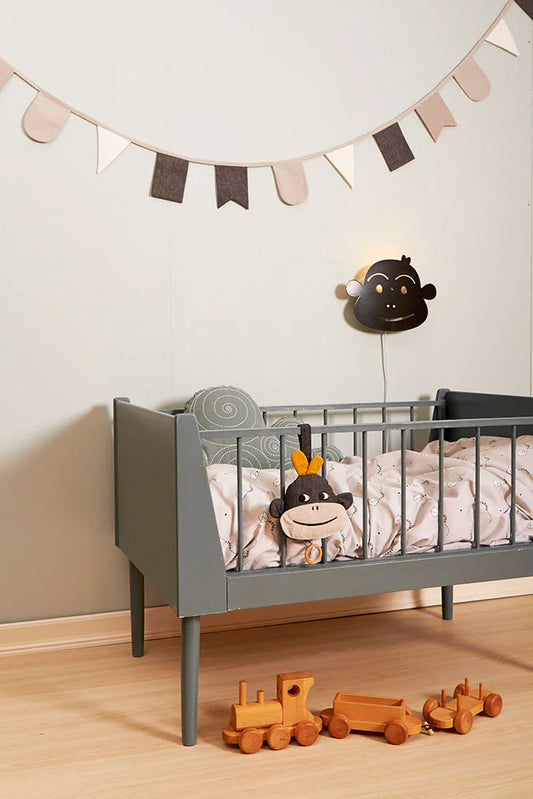 Roommate Decorative Monochrome Hip Hip Hurra Flag Line