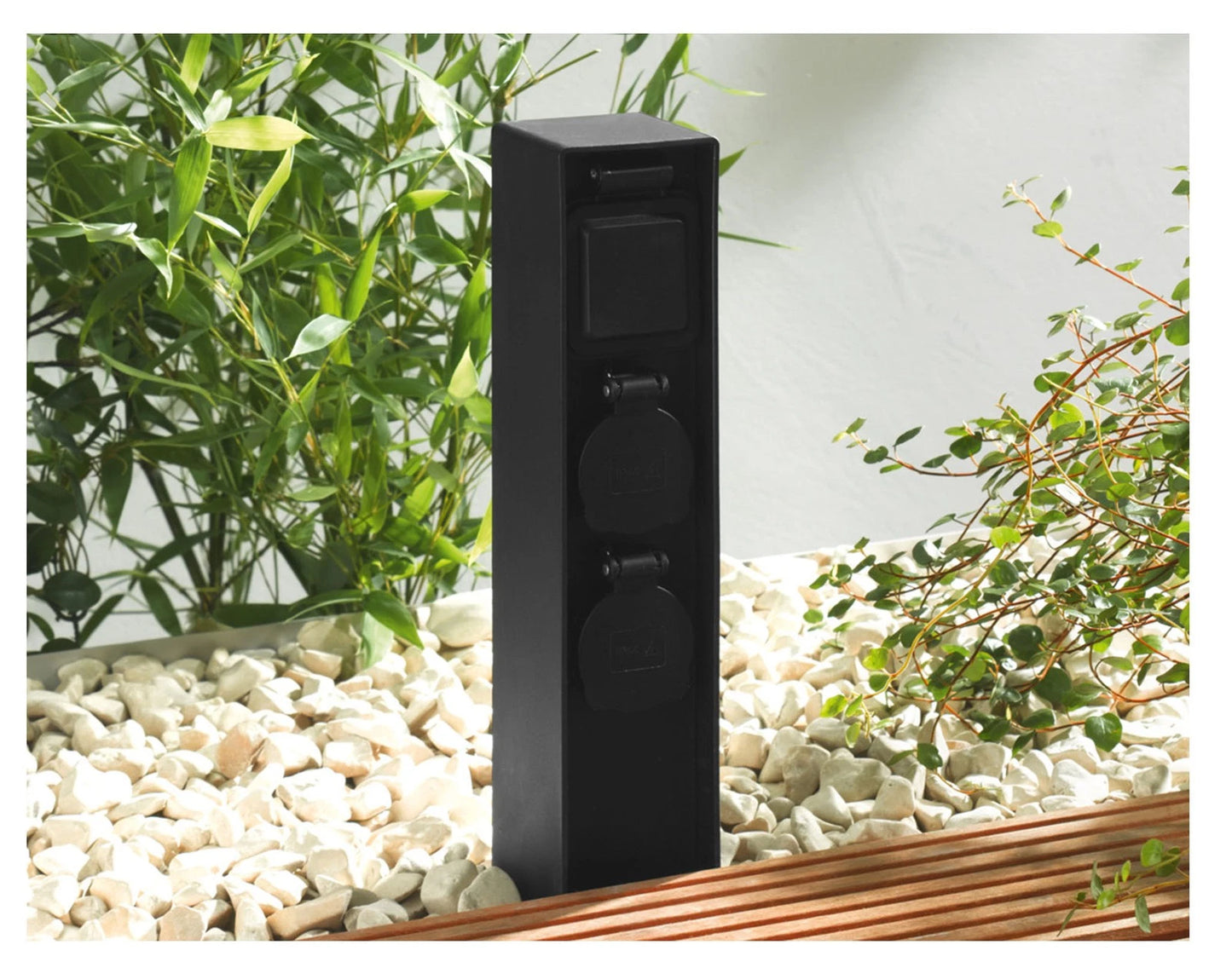 Livarno Home Outdoor Socket Column with manual timer