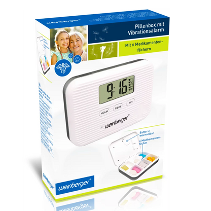 Pill box with Vibrating Alarm