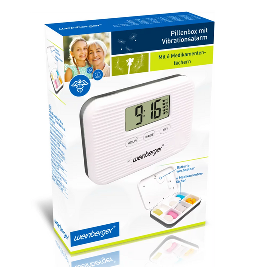 Pill box with Vibrating Alarm