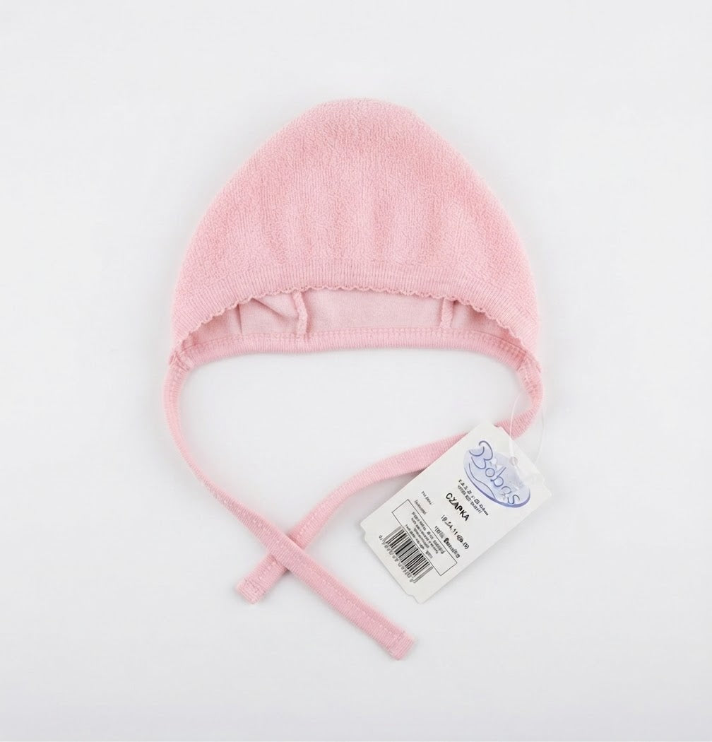Terry Baby Bonnet ( pink)