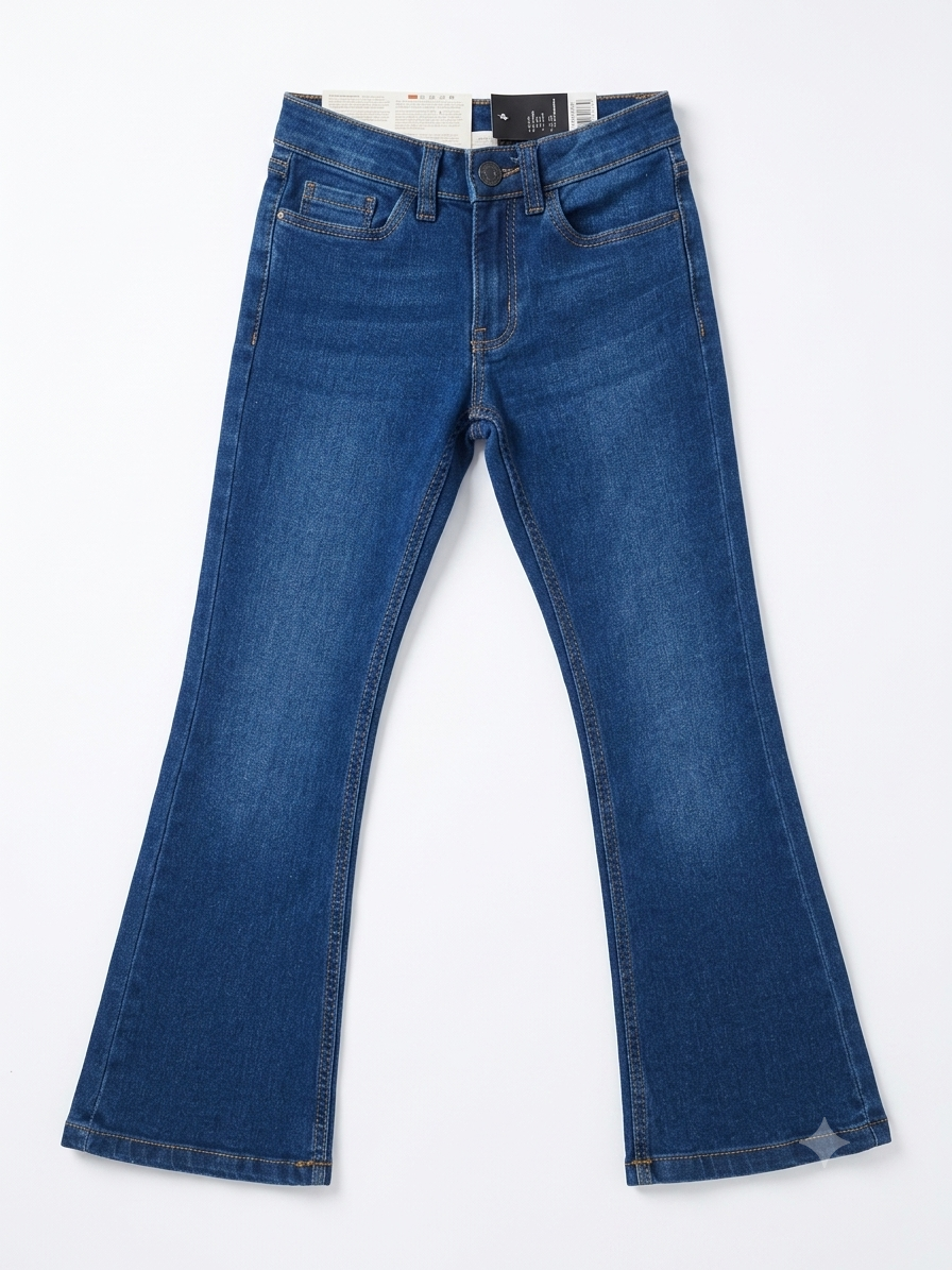 HIP&HOPPS Girls Flare Fit Jeans
