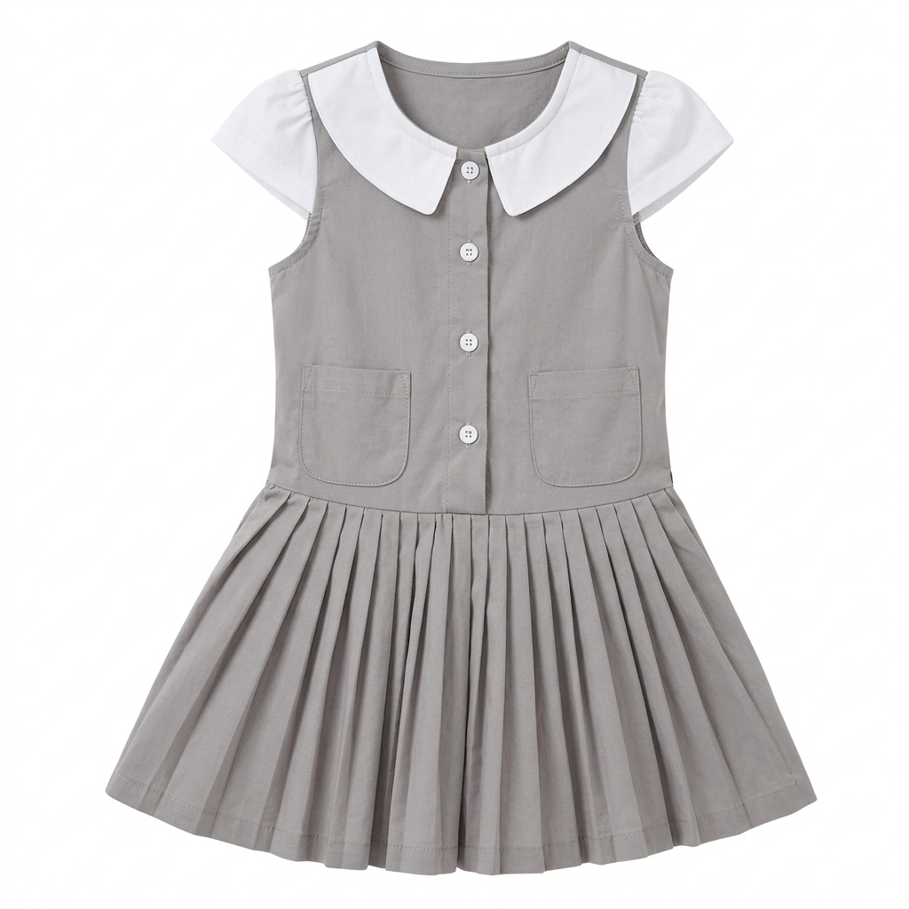PatPat Cotton Dress, Grey
