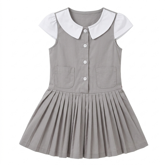 PatPat Cotton Dress, Grey