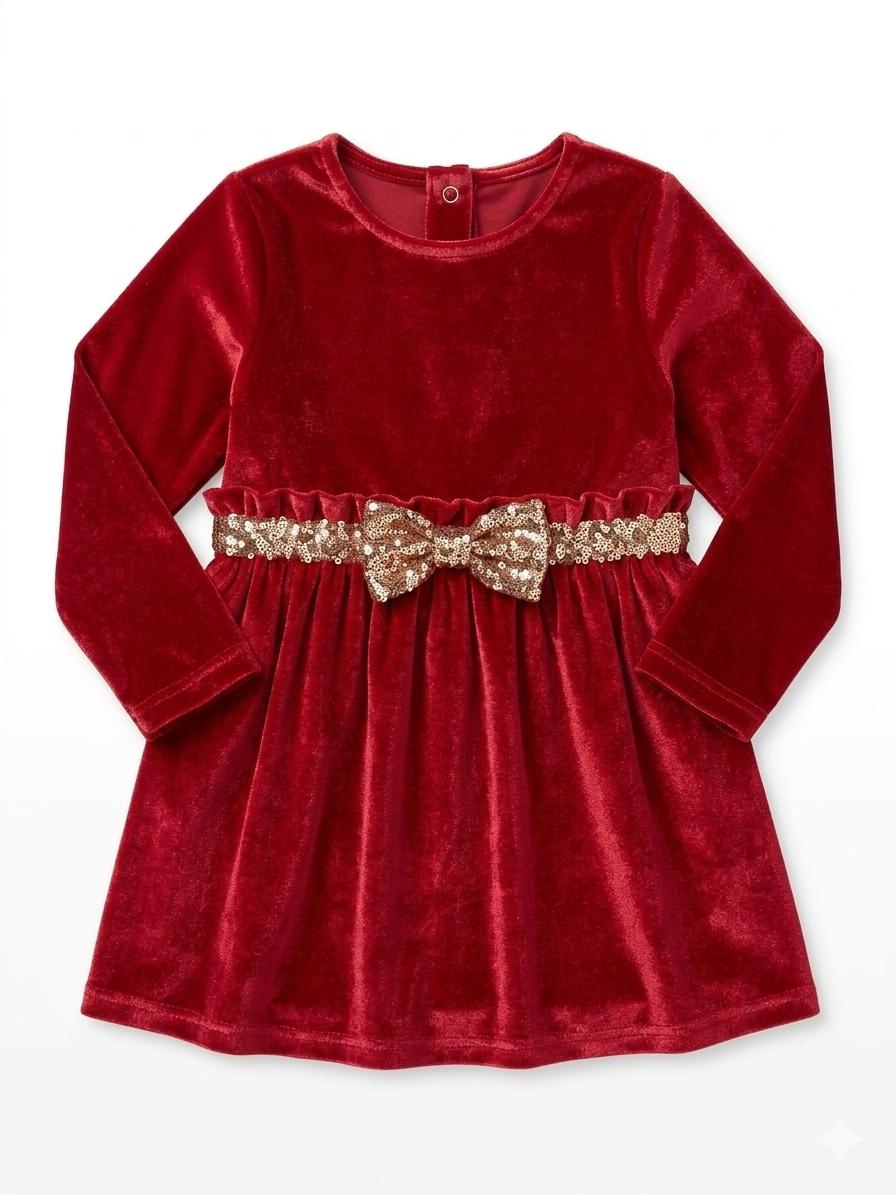 Inextenso Baby Girl Velvet Dress