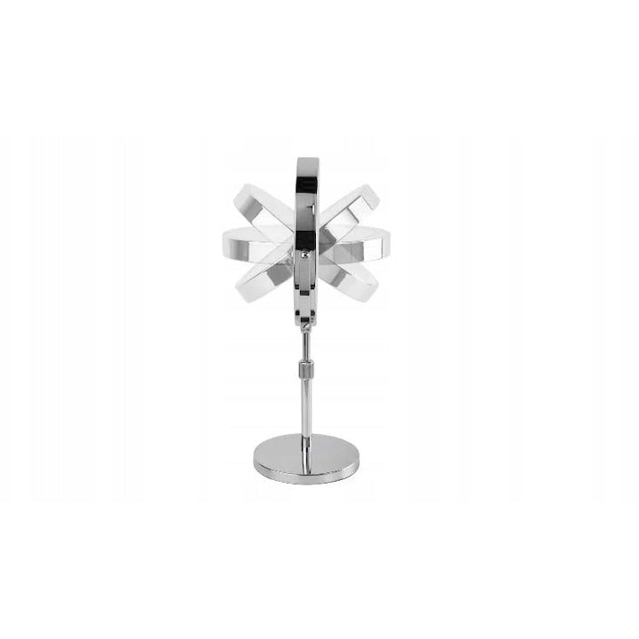 LED cosmetic mirror, 8-inch, 1X/5X, 3 light colors, adjustable height, elegant design