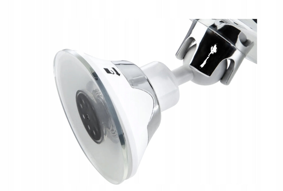 Cien silver standing mirror with LED lighting