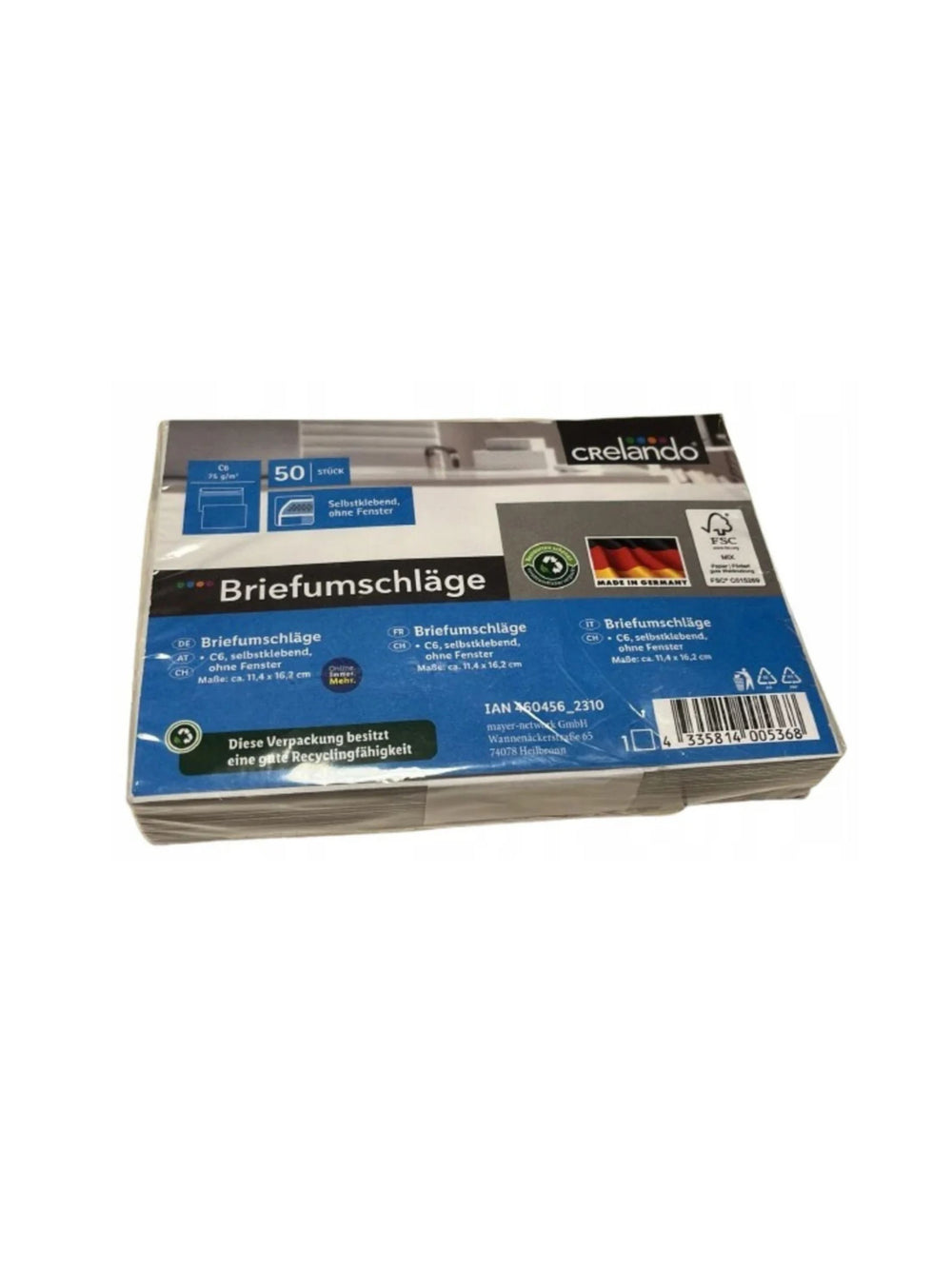 Crelando Envelopes,DL, 50 pieces