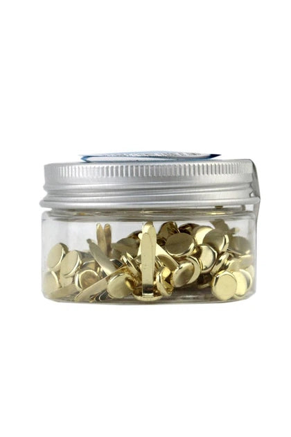 Set of metal mini brads, 1.8 cm, 80 pcs.