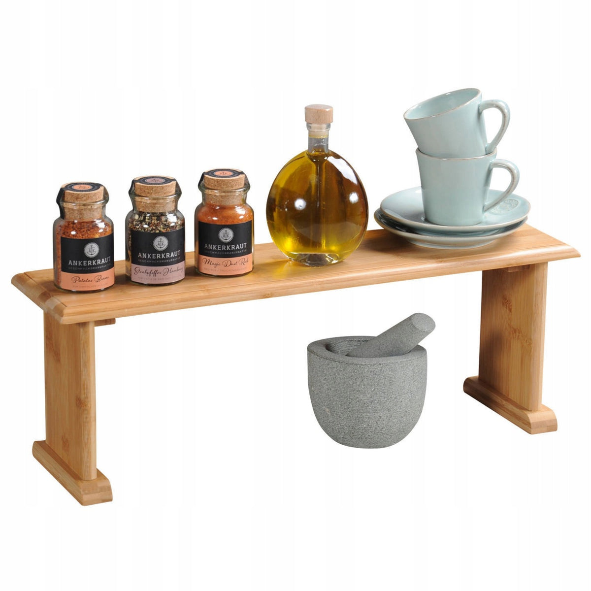KESPER Freestanding kitchen shelf 58x15x20.5 cm, bamboo