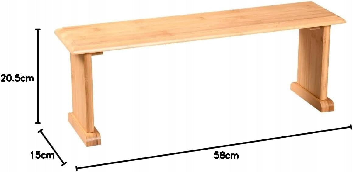 KESPER Freestanding kitchen shelf 58x15x20.5 cm, bamboo