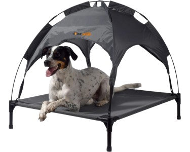 Dobar Outdoor Dog Cot with Sun Canopy